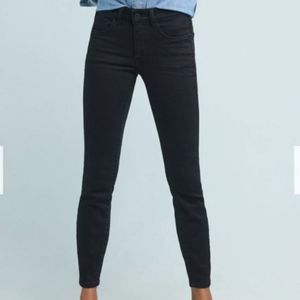 Pilcro by Anthropologie high-rise skinny jeans 26 curvy black
